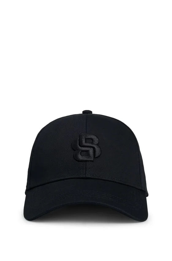 Cotton-twill cap with embroidered Double B monogram Cotton-twill cap with embroidered Double B monogram