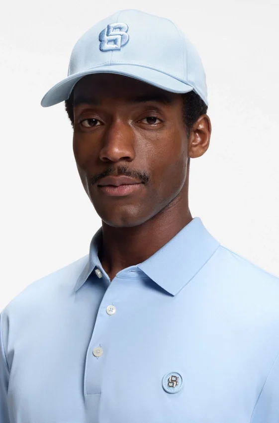 Cotton-twill cap with embroidered Double B monogram Cotton-twill cap with embroidered Double B monogram