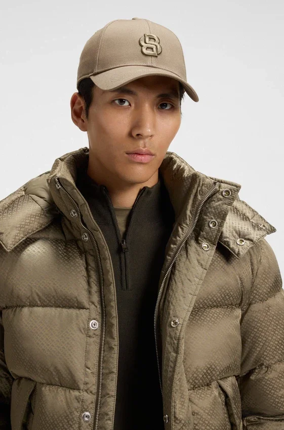 Cotton-twill cap with embroidered Double B monogram Cotton-twill cap with embroidered Double B monogram