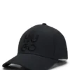 Cotton-twill cap with embroidered stacked logo