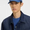 Cotton-twill cap with embroidered stacked logo
