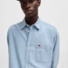 Cotton-twill cap with embroidered stacked logo