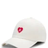 Cotton-twill cap with heart branding
