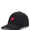 Cotton-twill cap with heart branding