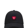 Cotton-twill cap with heart branding