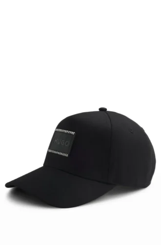 Cotton-twill cap with logo patch