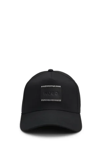 Cotton-twill cap with logo patch