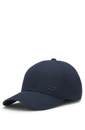 Cotton-twill cap with signature stripes