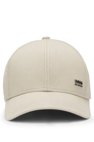 Cotton-twill cap with signature stripes