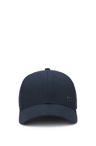 Cotton-twill cap with signature stripes