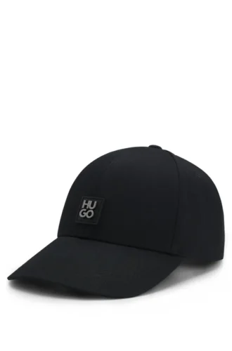 Cotton-twill cap with stacked logo