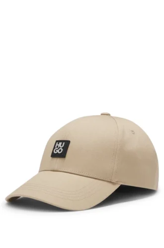 Cotton-twill cap with stacked logo