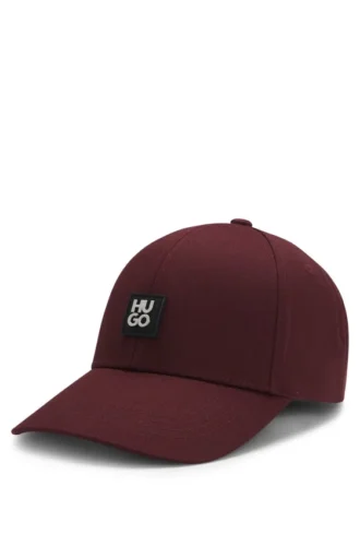 Cotton-twill cap with stacked logo