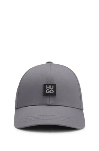 Cotton-twill cap with stacked logo