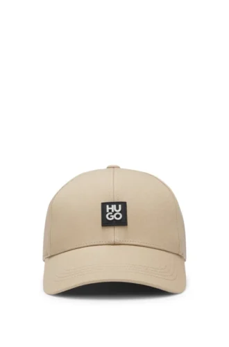 Cotton-twill cap with stacked logo