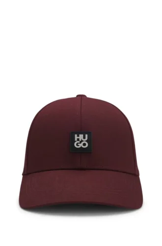 Cotton-twill cap with stacked logo