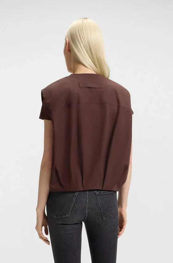 Cotton-twill gilet in a relaxed fit Cotton-twill gilet in a relaxed fit