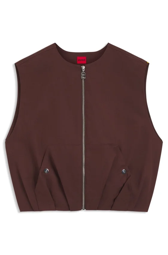 Cotton-twill gilet in a relaxed fit Cotton-twill gilet in a relaxed fit