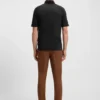 Covered-placket polo shirt in a regular fit