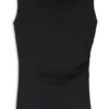 Cowl-neck asymmetric top in mercerized cotton