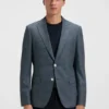 Crease-resistant jacket in a wool blend Crease-resistant jacket in a wool blend