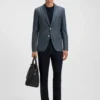 Crease-resistant jacket in a wool blend Crease-resistant jacket in a wool blend