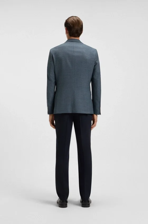 Crease-resistant jacket in a wool blend Crease-resistant jacket in a wool blend