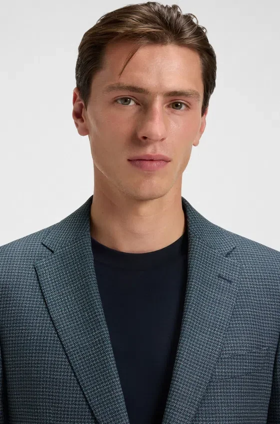 Crease-resistant jacket in a wool blend Crease-resistant jacket in a wool blend