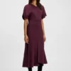 Crepe dress with keyhole neckline Crepe dress with keyhole neckline