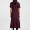 Crepe dress with keyhole neckline Crepe dress with keyhole neckline