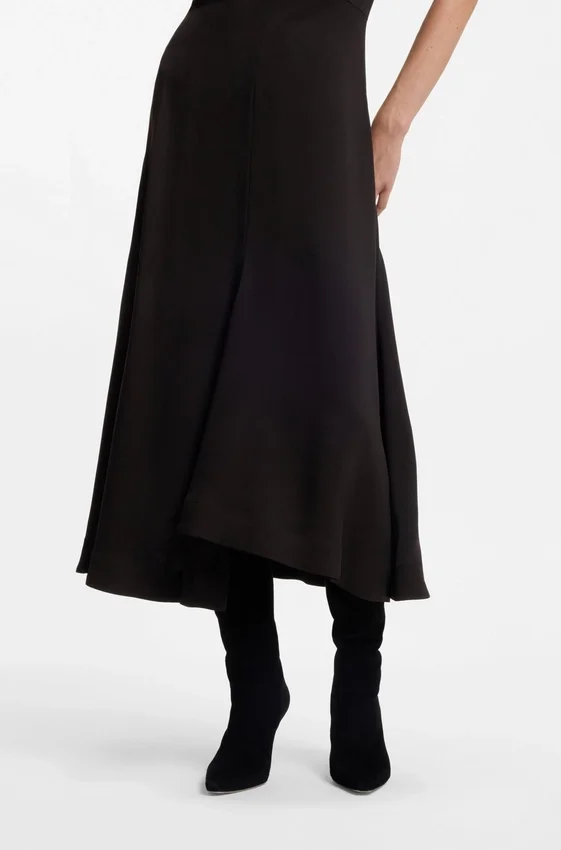 Crepe dress with keyhole neckline Crepe dress with keyhole neckline