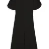 Crepe dress with keyhole neckline Crepe dress with keyhole neckline