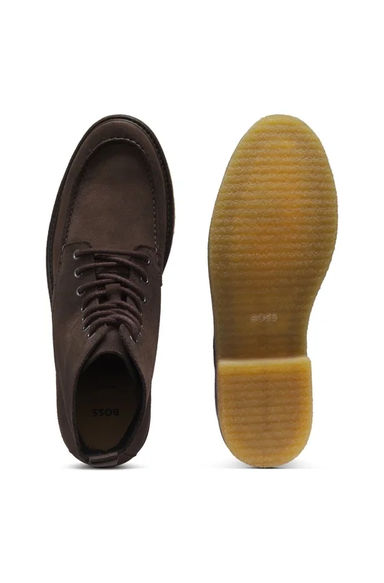 Crepe-outsole half boots in suede Crepe-outsole half boots in suede