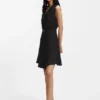 Crepe wrap dress with belt Crepe wrap dress with belt