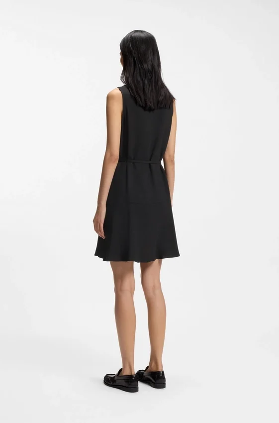 Crepe wrap dress with belt Crepe wrap dress with belt