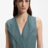 Crepe wrap dress with belt Crepe wrap dress with belt