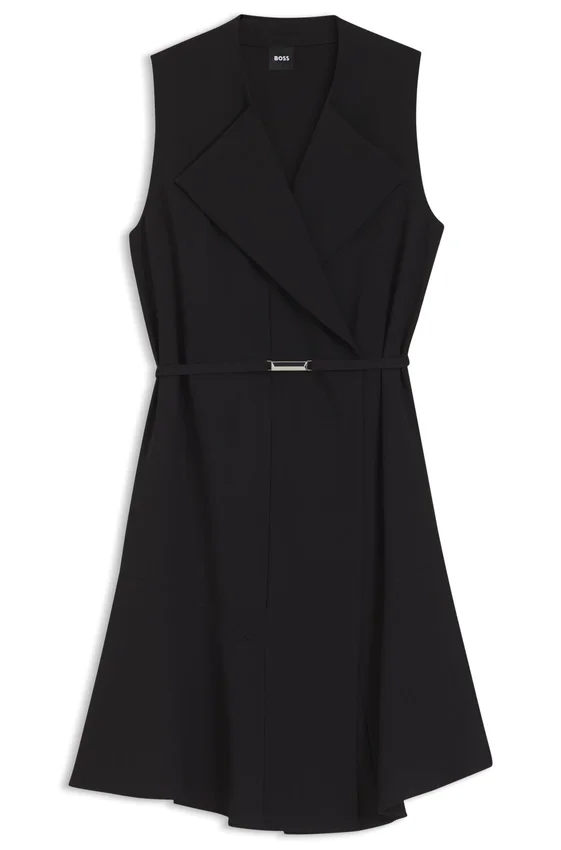 Crepe wrap dress with belt Crepe wrap dress with belt