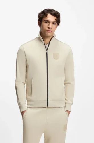 Crest-logo sweatshirt in a relaxed fit