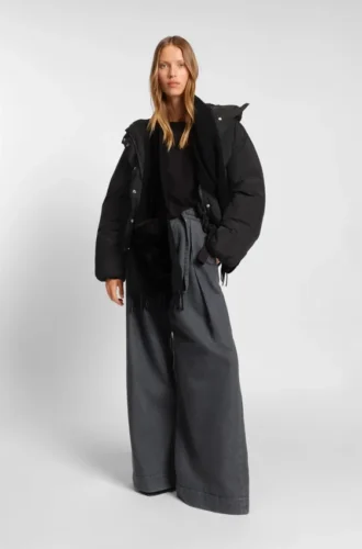 Crinkle-fabric jacket in a regular fit
