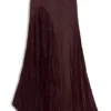 Crinkle-textured satin skirt with asymmetric hem Crinkle-textured satin skirt with asymmetric hem