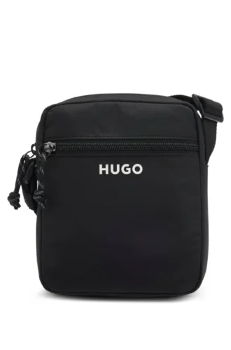 Crossbody bag with contrast logo