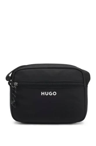 Crossbody bag with contrast logo print