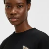 Crystal-artwork T-shirt in cotton jersey