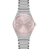 Crystal-index watch with pink dial Crystal-index watch with pink dial