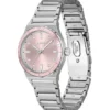 Crystal-index watch with pink dial Crystal-index watch with pink dial