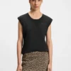 Crystal-logo top in cotton jersey Crystal-logo top in cotton jersey