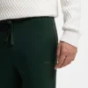 Cuffed sweatpants in cotton terry with logo print