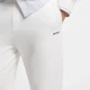 Cuffed sweatpants in cotton terry with logo print
