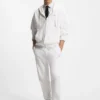 Cuffed sweatpants in cotton terry with logo print