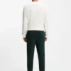 Cuffed sweatpants in cotton terry with logo print